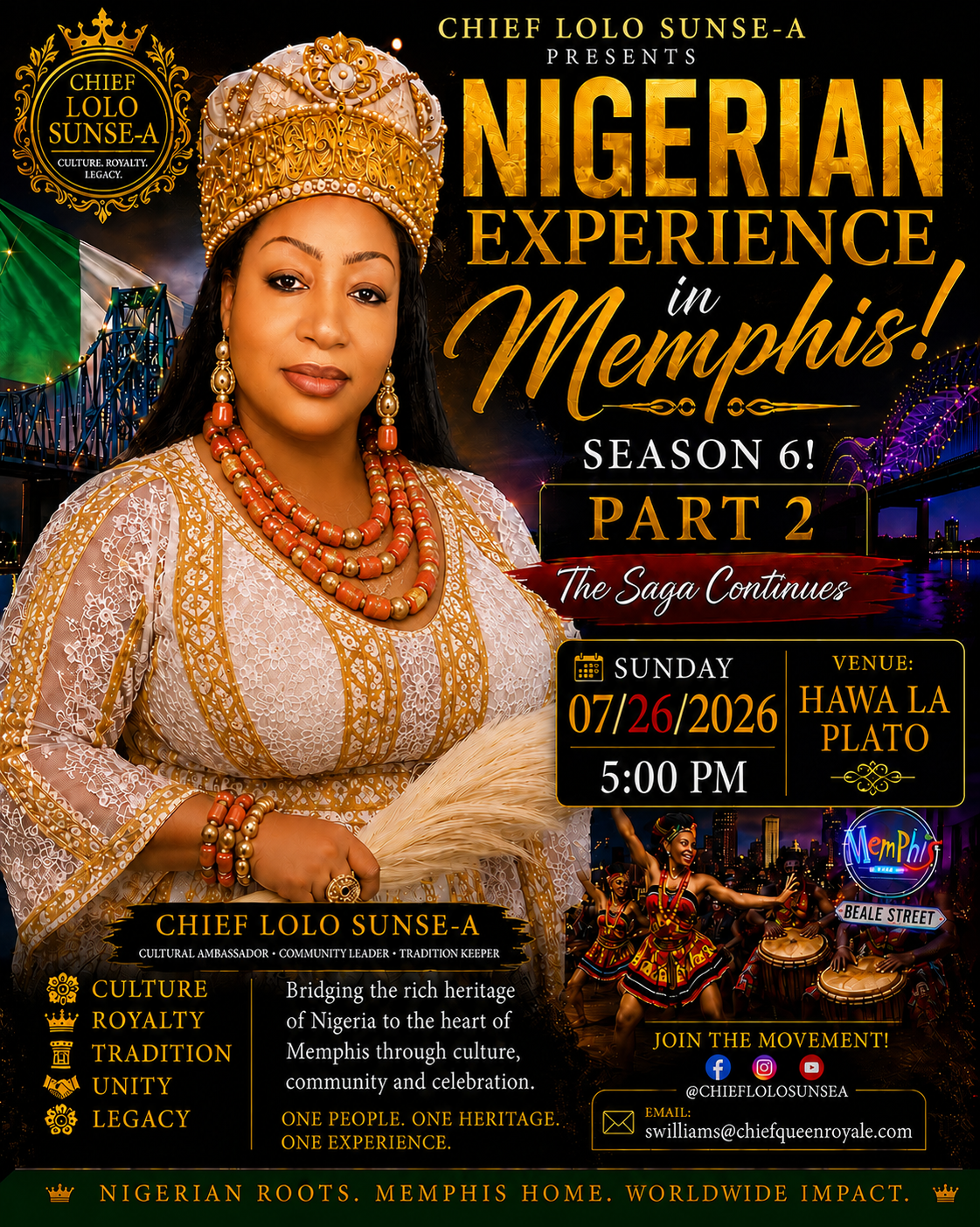 Chief Lolo SunSe-A " &ldquo;Ngozi&rdquo; Champions Nigerian Heritage Through Fashion, Education, and Cultural Empowerment
